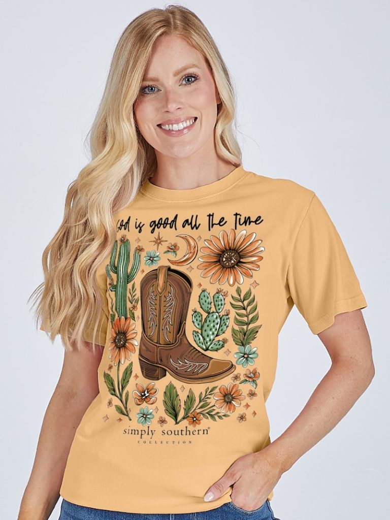 Simply Southern God Is Good Time - Adult & Kids T-Shirts, Sweatshirts & Hoodies apparel design preview 1
