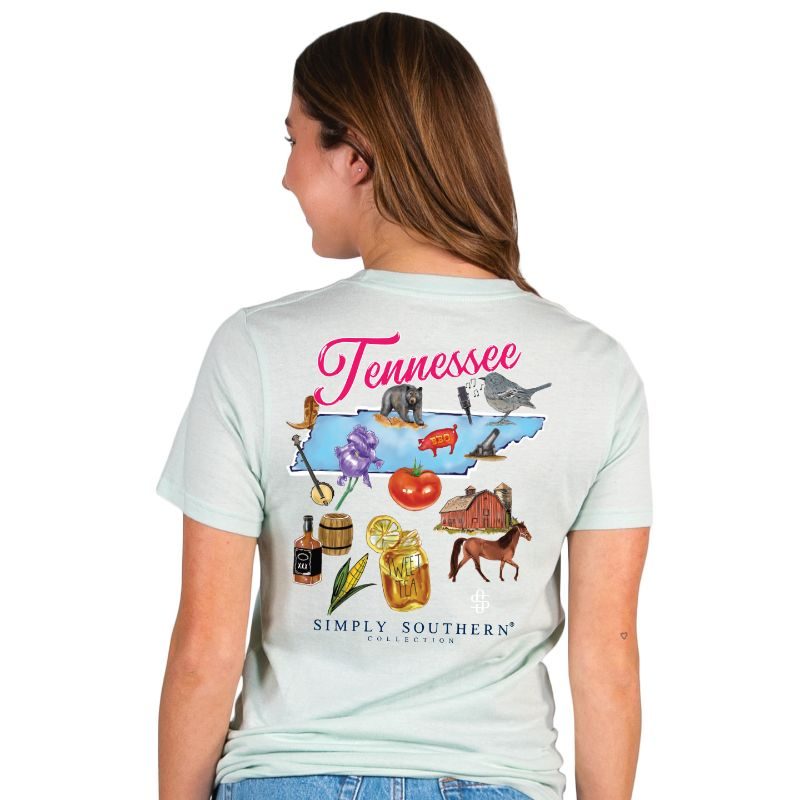 Simply Southern Preppy Tennessee Breeze - Adult & Kids T-Shirts, Sweatshirts & Hoodies apparel design preview 1