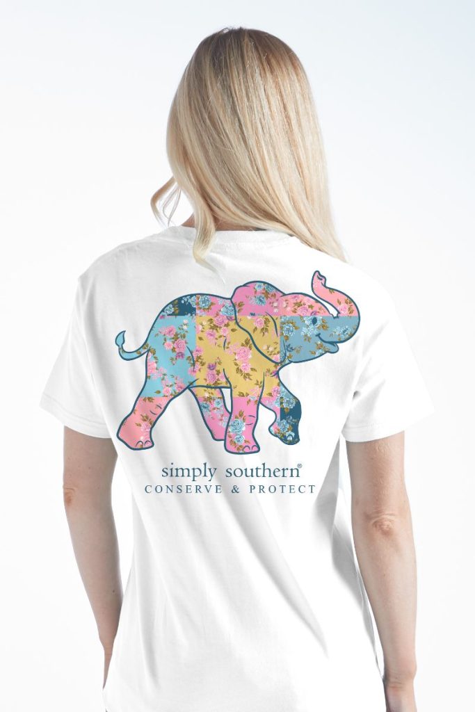 Simply Southern Elephant Tracker Patch - Adult & Kids T-Shirts, Sweatshirts & Hoodies apparel design preview 1