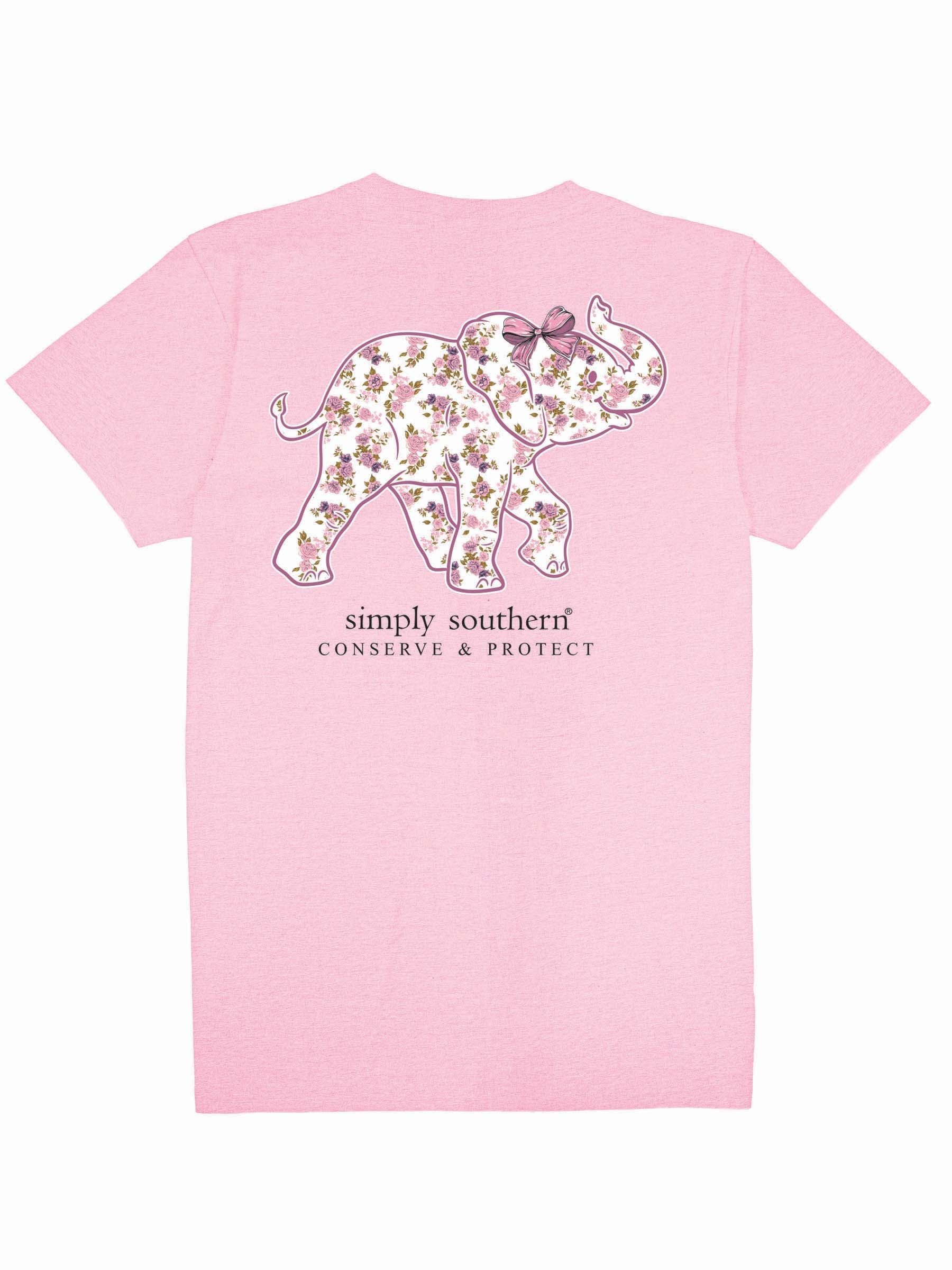 Simply Southern Elephant Tracker Rose - Adult & Kids T-Shirts, Sweatshirts & Hoodies apparel design preview 2