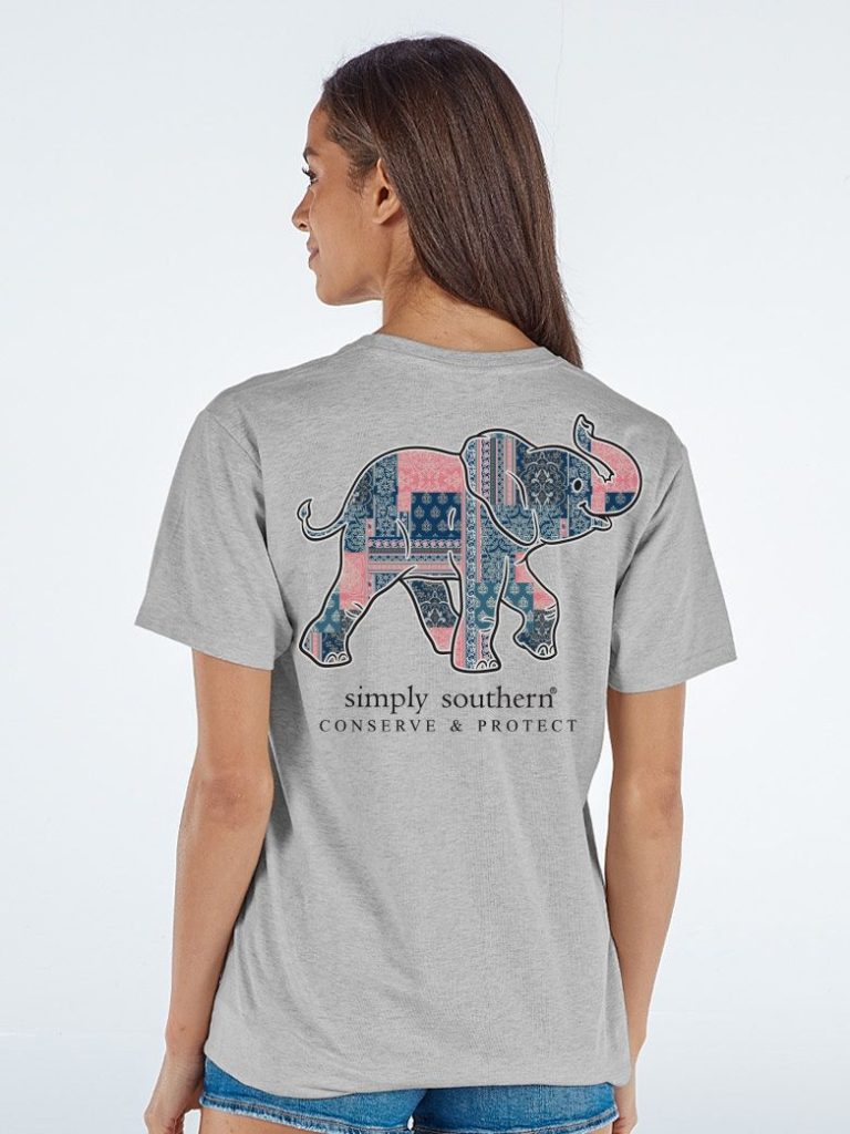Simply Southern Elephant Tracker Patch - Adult & Kids T-Shirts, Sweatshirts & Hoodies apparel design preview 1
