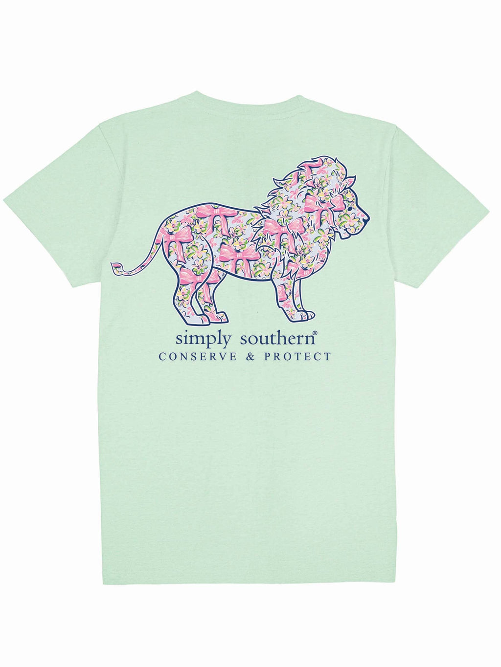 Simply Southern Lion Tracker Bow Mint - Adult & Kids T-Shirts, Sweatshirts & Hoodies apparel design preview 2
