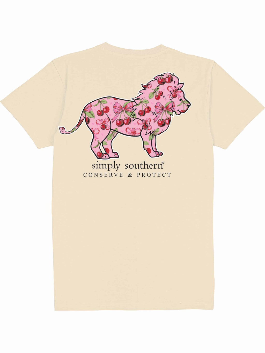 Simply Southern Lion Tracker Cherry Natural - Adult & Kids T-Shirts, Sweatshirts & Hoodies apparel design preview 2