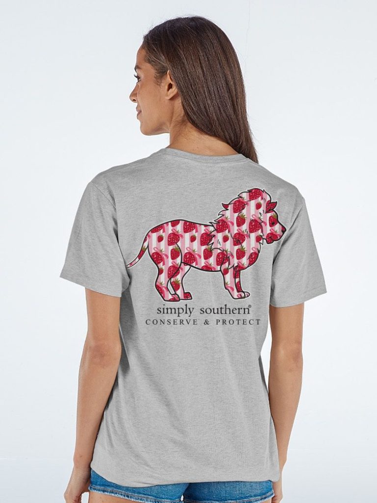 Simply Southern Lion Tracker Strawberry - Adult & Kids T-Shirts, Sweatshirts & Hoodies apparel design preview 1