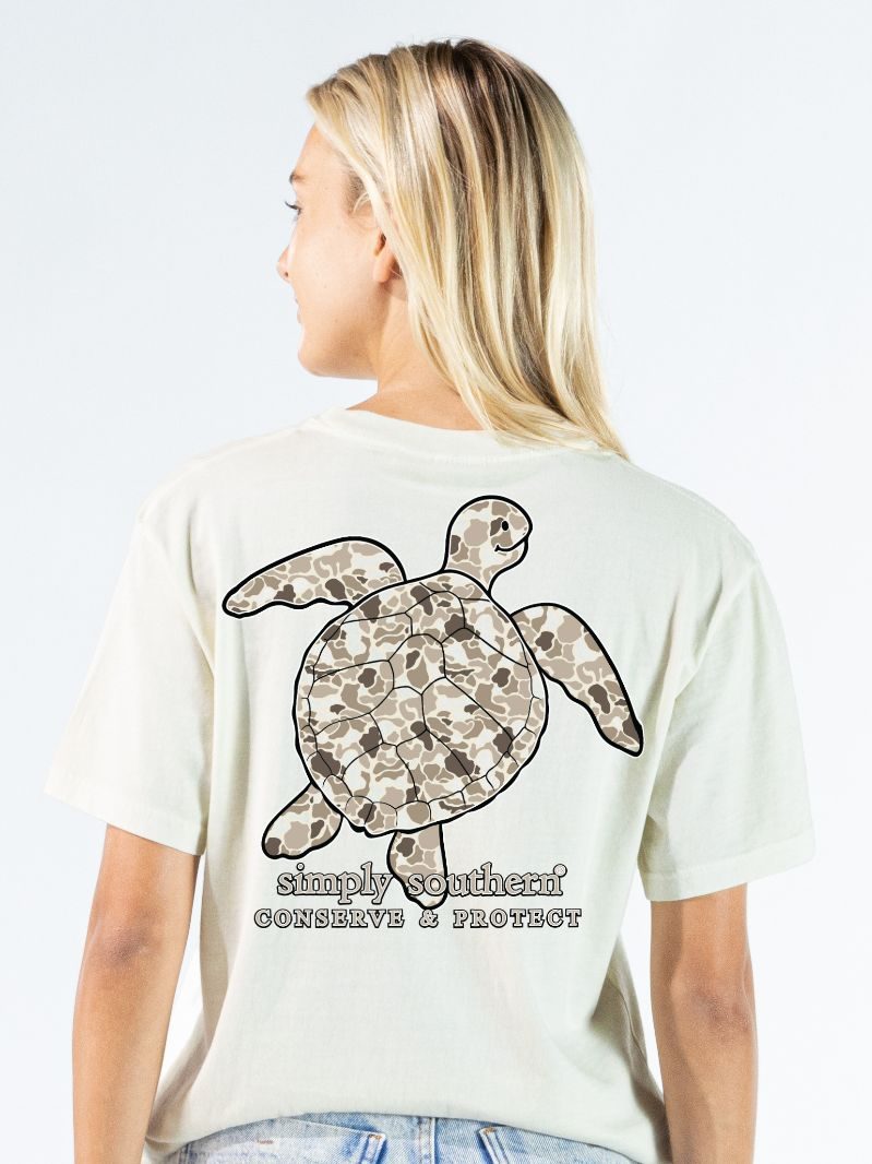 Simply Southern Turtle Tracker Dark Camo Dust - Adult & Kids T-Shirts, Sweatshirts & Hoodies apparel design preview 1