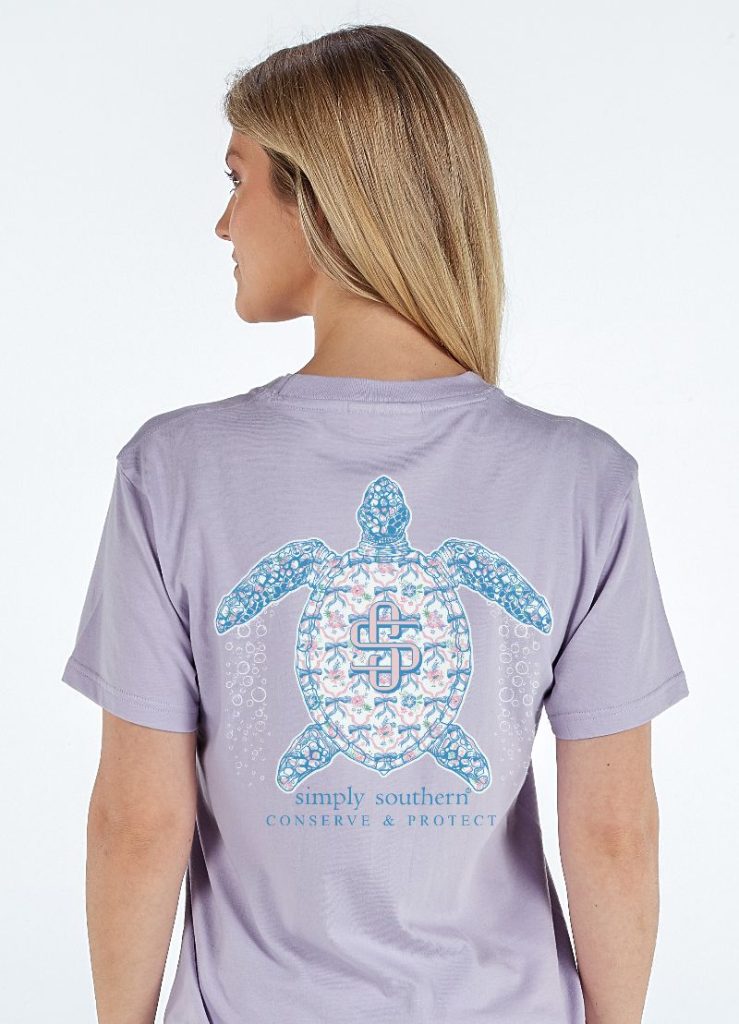 Simply Southern Turtle Tracker Bow Lilac - Adult & Kids T-Shirts, Sweatshirts & Hoodies apparel design preview 1