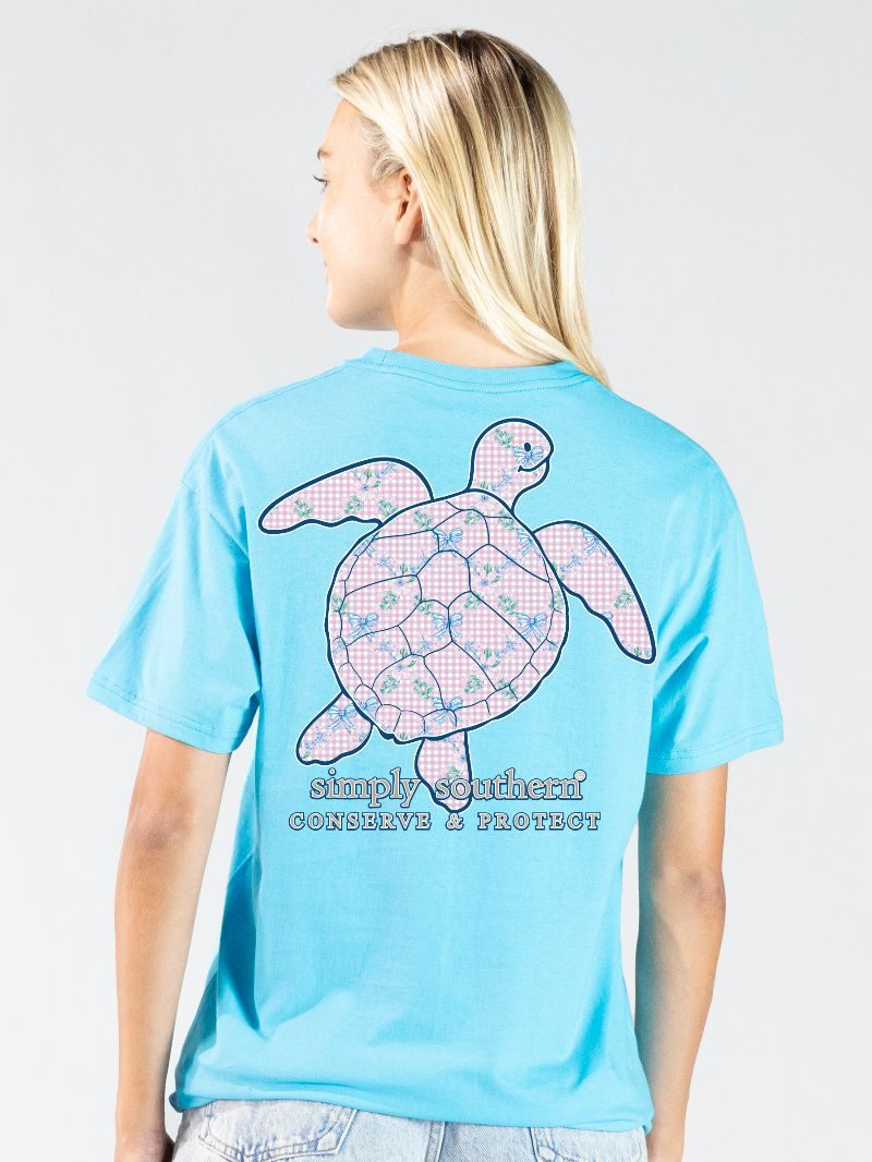 Simply Southern Turtle Tracker Bows Lagoon - Adult & Kids T-Shirts, Sweatshirts & Hoodies apparel design preview 1