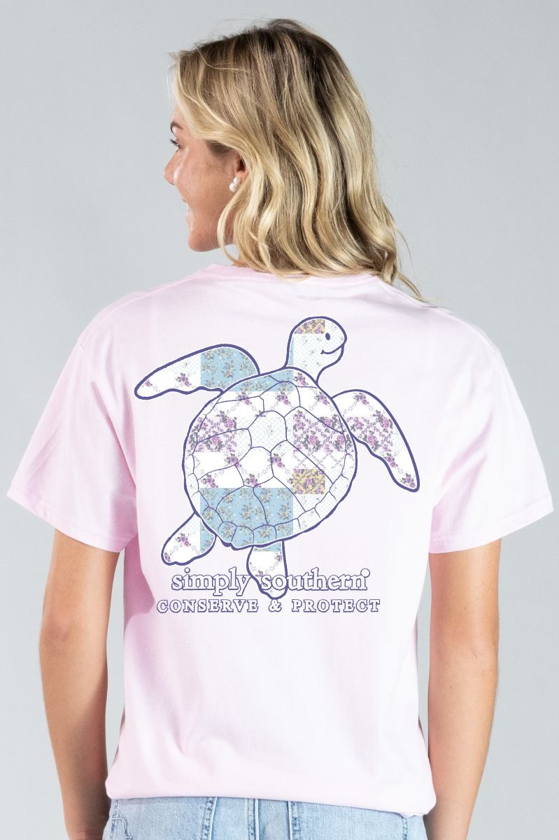 Simply Southern Turtle Tracker Patch Peony - Adult & Kids T-Shirts, Sweatshirts & Hoodies apparel design preview 1