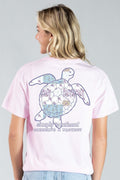 Simply Southern Turtle Tracker Patch Peony - Adult & Kids T-Shirts, Sweatshirts & Hoodies apparel design preview 1