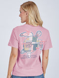 Simply Southern Turtle Tracker Quilted Washed Pink - Adult & Kids T-Shirts, Sweatshirts & Hoodies apparel design preview 1