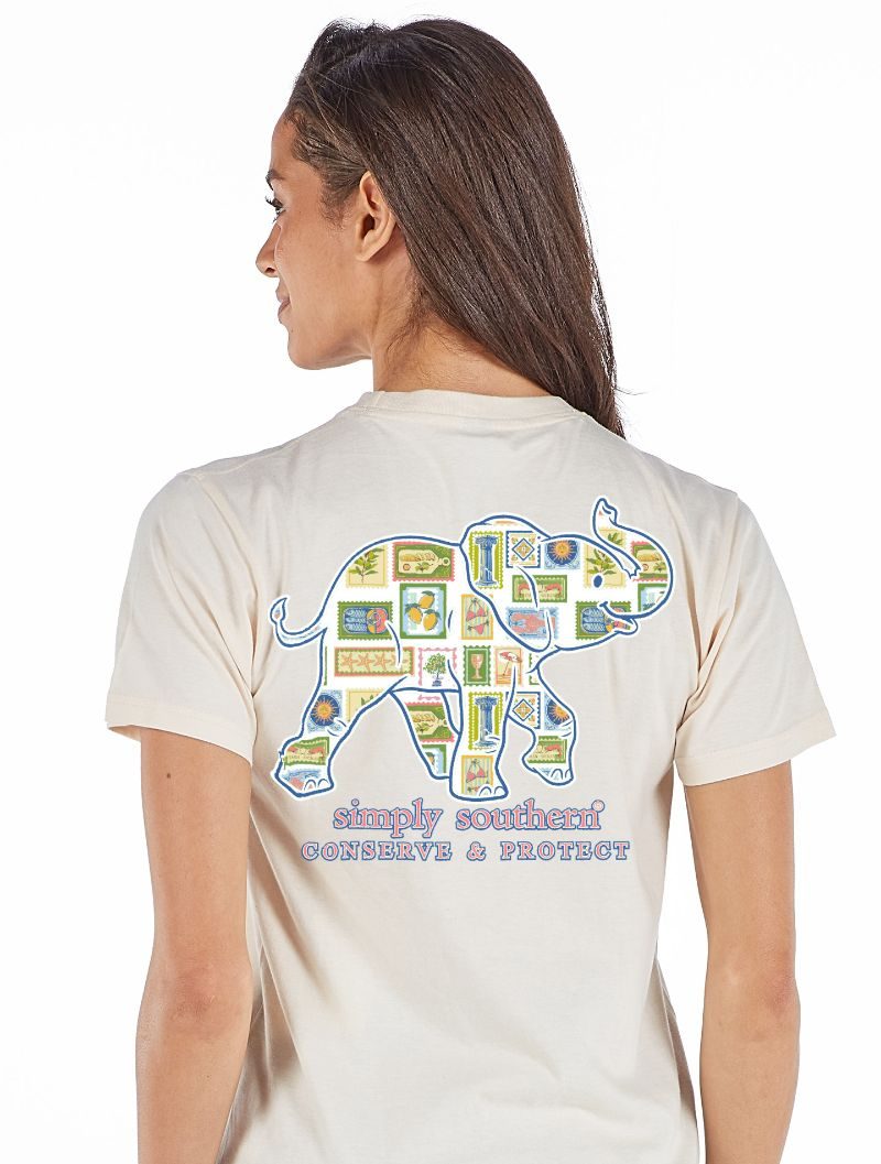 Simply Southern Elephant Tracker Mediterranean Wisp - Adult & Kids T-Shirts, Sweatshirts & Hoodies apparel design preview 1