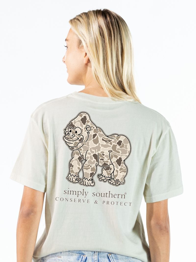 Simply Southern Gorilla Tracker Camo Dust - Adult & Kids T-Shirts, Sweatshirts & Hoodies apparel design preview 1