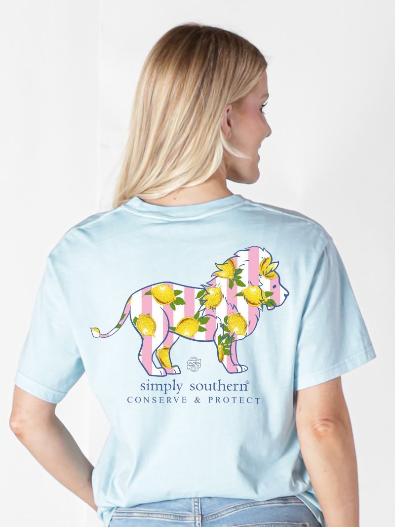 Simply Southern Lion Tracker Lemon Ice - Adult & Kids T-Shirts, Sweatshirts & Hoodies apparel design preview 2