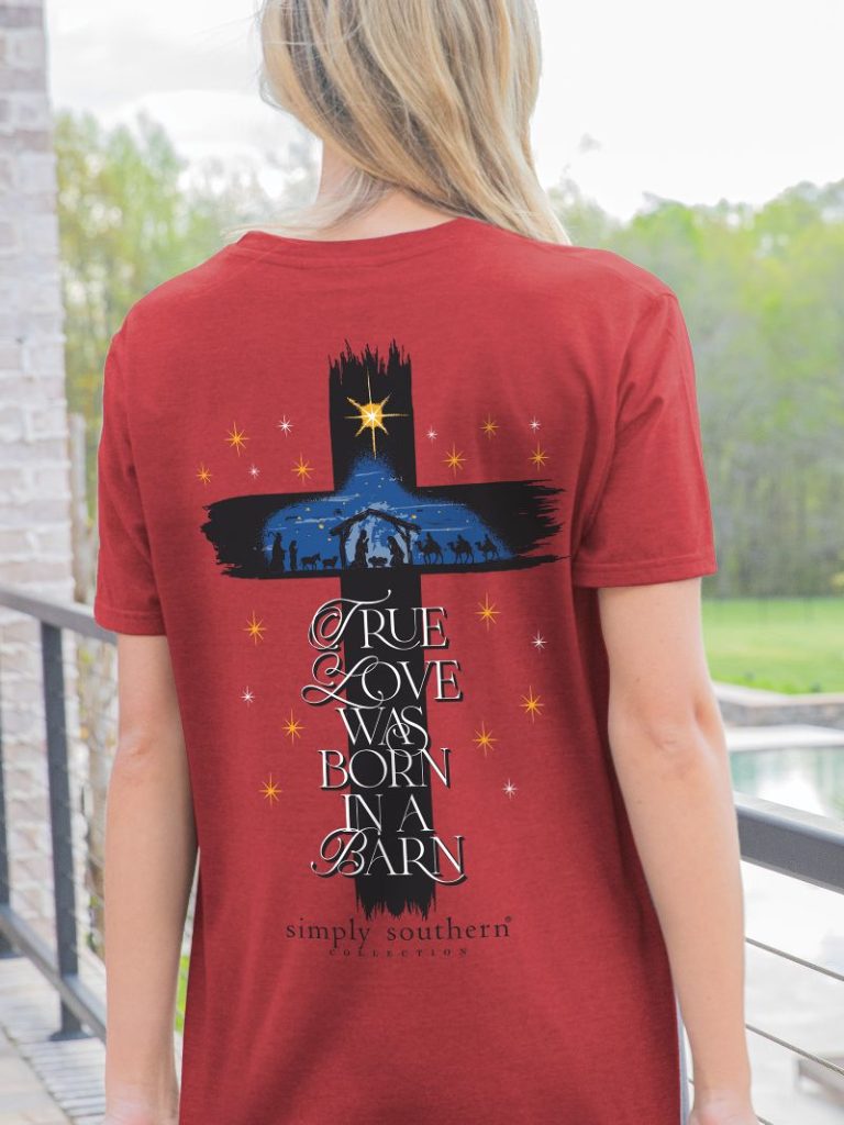 Simply Southern True Love Cross Holiday - Adult & Kids T-Shirts, Sweatshirts & Hoodies apparel design preview 1