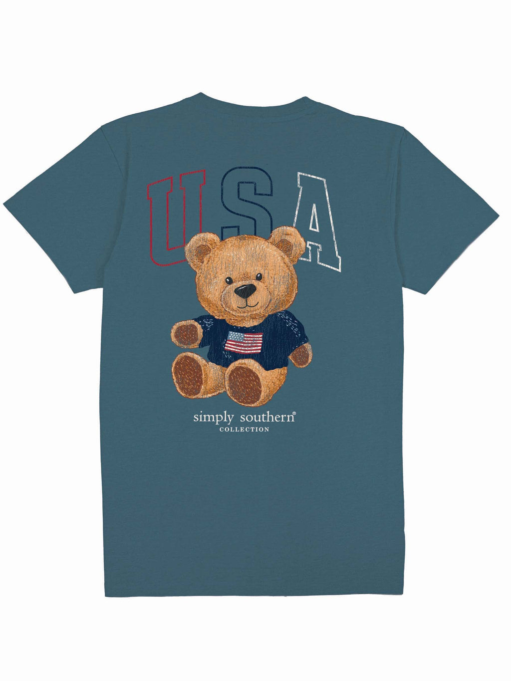 Simply Southern USA Bear - Adult & Kids T-Shirts, Sweatshirts & Hoodies apparel design preview 2