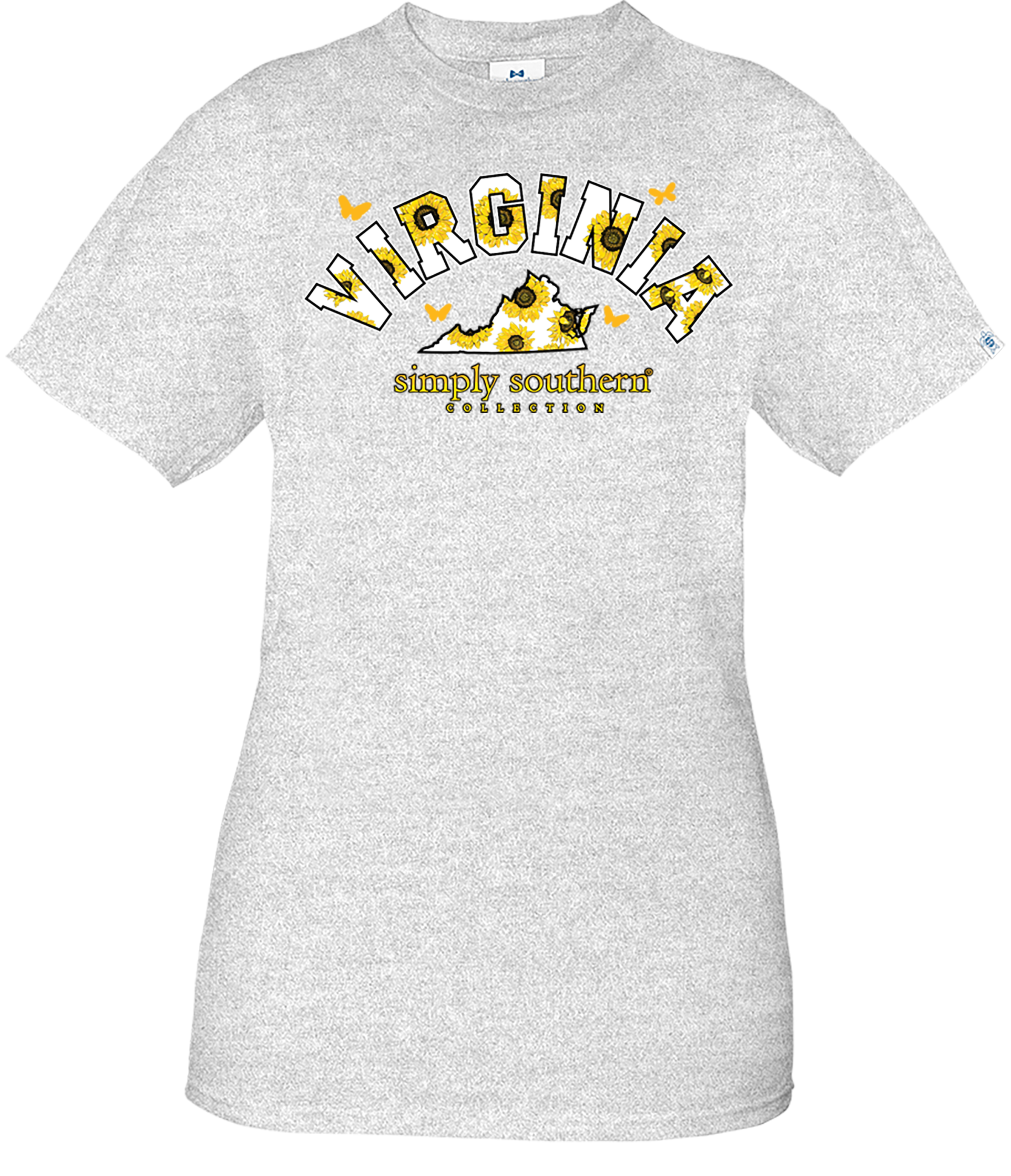 Simply Southern Preppy Virginia Sunflower - Adult & Kids T-Shirts, Sweatshirts & Hoodies apparel design preview 2