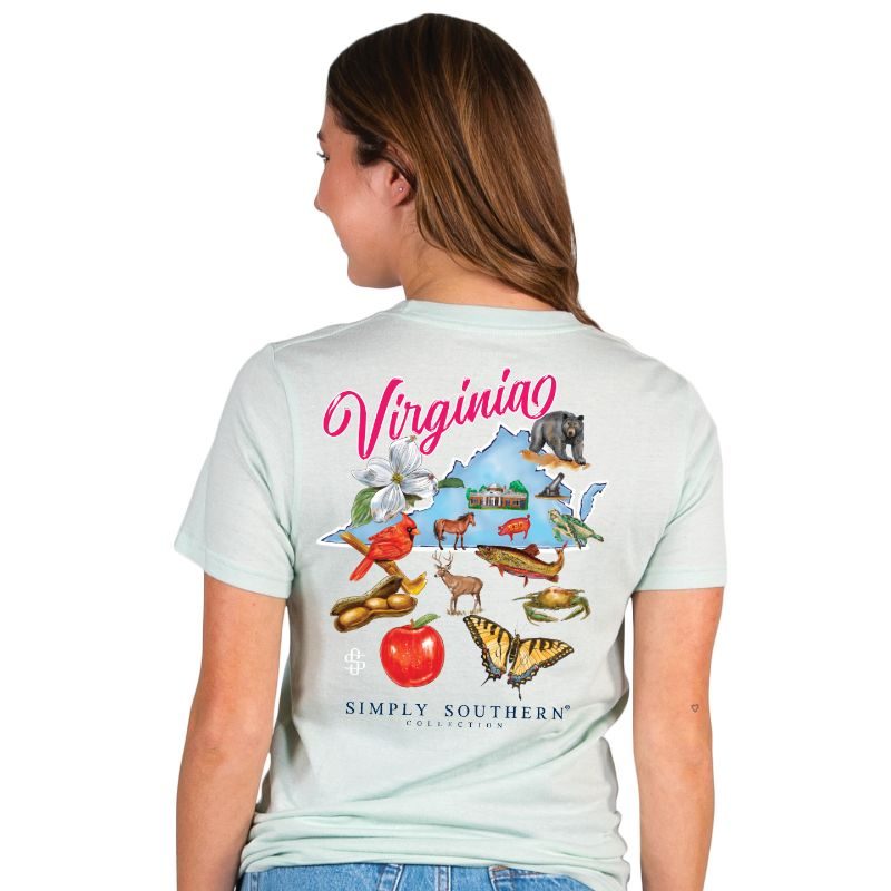 Simply Southern Preppy Virginia Breeze - Adult & Kids T-Shirts, Sweatshirts & Hoodies apparel design preview 1