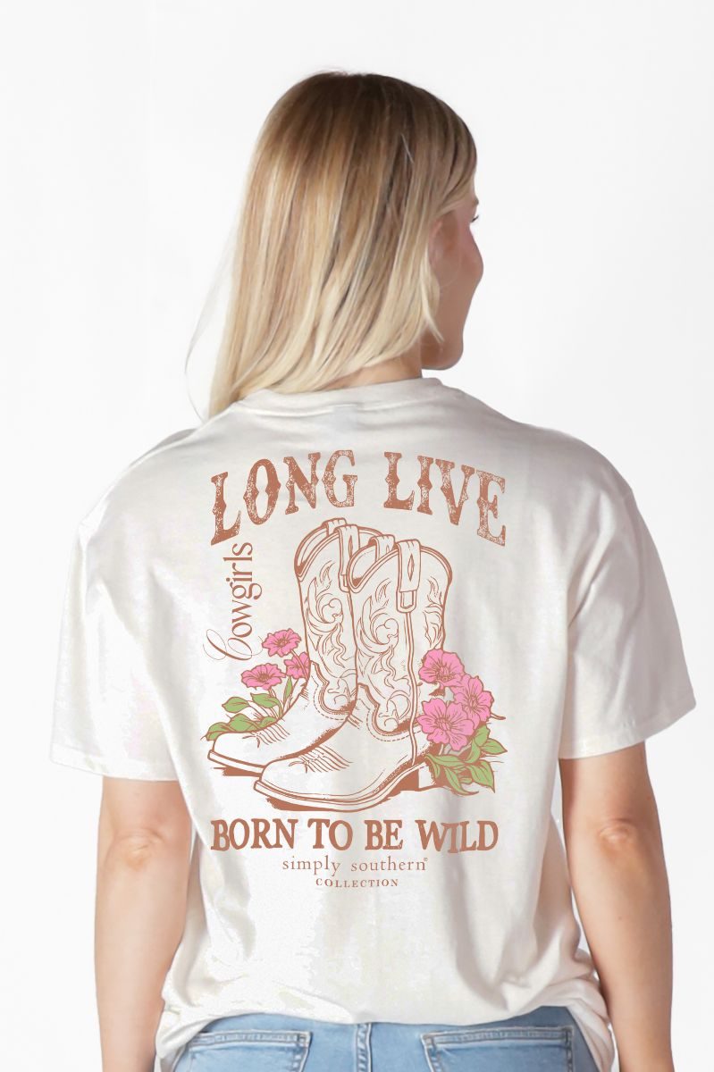 Simply Southern Wild Boots Flower - Adult & Kids T-Shirts, Sweatshirts & Hoodies apparel design preview 1