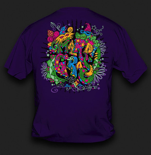 Sweet Thing Funny Mardi Gras Whimsy Fleur De Lis Mask - Adult & Kids T-Shirts, Sweatshirts & Hoodies apparel design preview 1