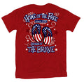Sweet Thing Home of the Free Because Brave USA - Adult & Kids T-Shirts, Sweatshirts & Hoodies apparel design preview 1