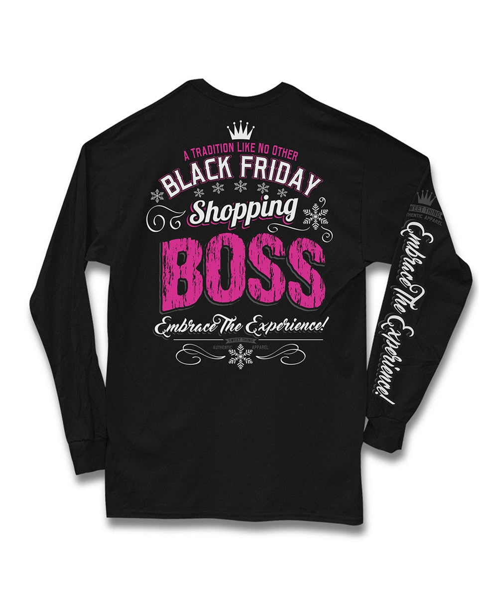 Sweet Thing Black Friday Traditions Shopping Boss - Adult & Kids T-Shirts, Sweatshirts & Hoodies apparel design preview 1
