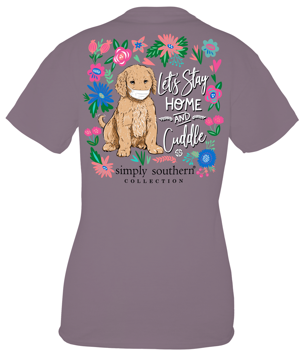 Simply Southern Collection Home And Cuddle Dog - Adult & Kids T-Shirts, Sweatshirts & Hoodies apparel design preview 2