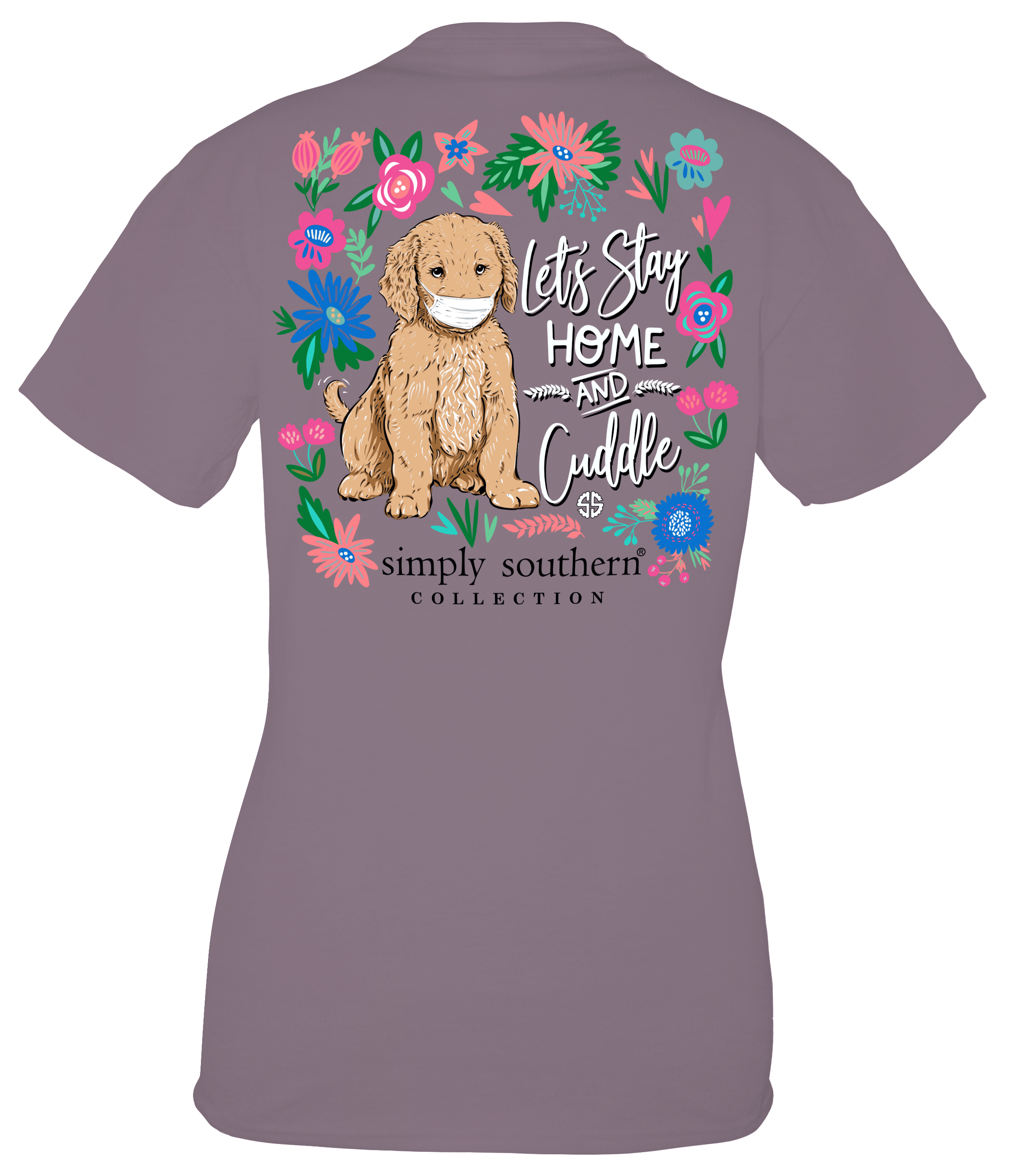 Simply Southern Collection Home And Cuddle Dog - Adult & Kids T-Shirts, Sweatshirts & Hoodies apparel design preview 2