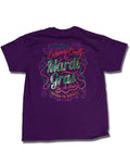 Southern Vine Mardi Gras Behaving Badly Give Me Beads - Adult & Kids T-Shirts, Sweatshirts & Hoodies apparel design preview 1