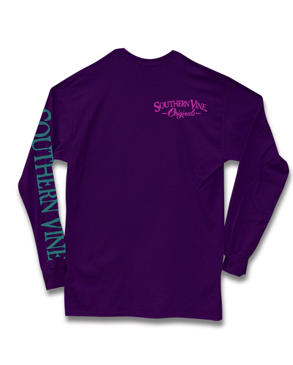 Southern Vine Mardi Gras Behaving Badly Give Me Beads - Adult & Kids T-Shirts, Sweatshirts & Hoodies apparel design preview 2