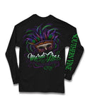 Southern Vine Mardi Gras All About the Beads Girlie - Adult & Kids T-Shirts, Sweatshirts & Hoodies apparel design preview 1