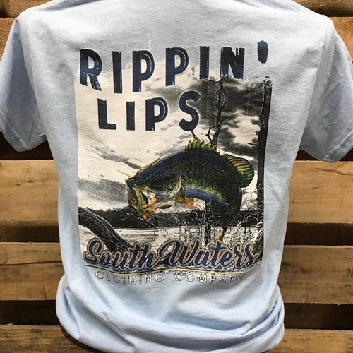 South Waters Rippin Lips Fish Fishing Country Unisex - Adult & Kids T-Shirts, Sweatshirts & Hoodies apparel design preview 2