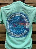 Backwoods South Waters Fishing Marlin Comfort Colors - Adult & Kids T-Shirts, Sweatshirts & Hoodies apparel design preview 1