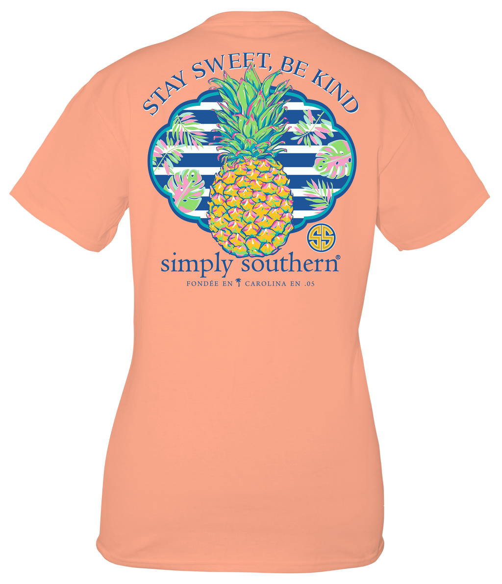 SALE Simply Southern Preppy Stay Sweet Pineapple - Adult & Kids T-Shirts, Sweatshirts & Hoodies apparel design preview 2