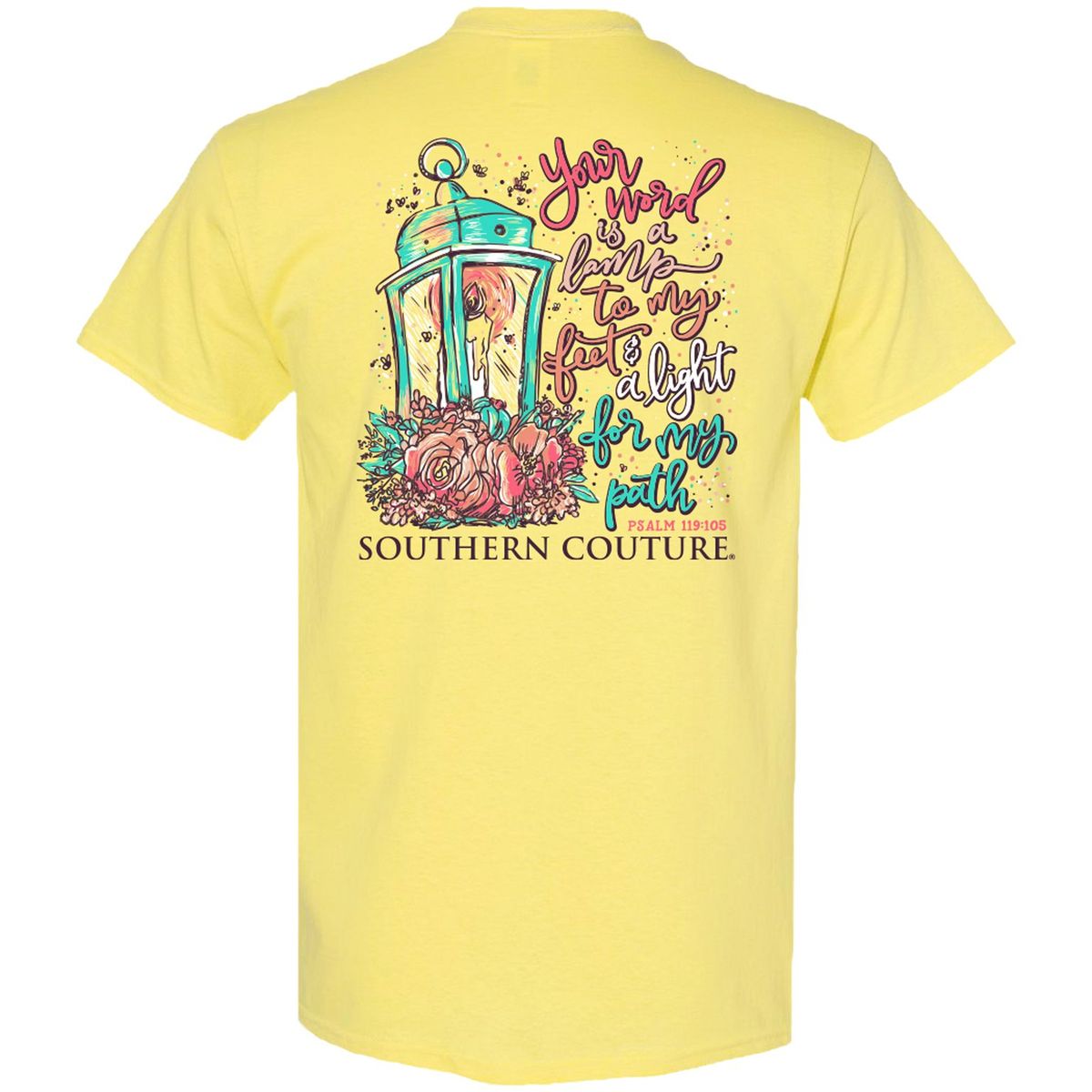 Southern Couture Classic Lamp Unto My Feet Faith - Adult & Kids T-Shirts, Sweatshirts & Hoodies apparel design preview 2