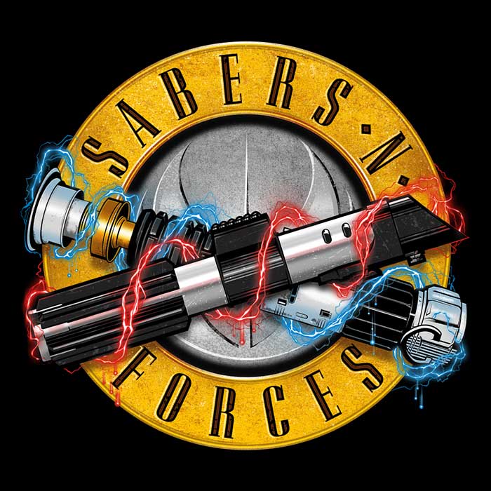 Sabers N' Forces Men's Apparel - Adult & Kids T-Shirts, Sweatshirts & Hoodies apparel design preview 2