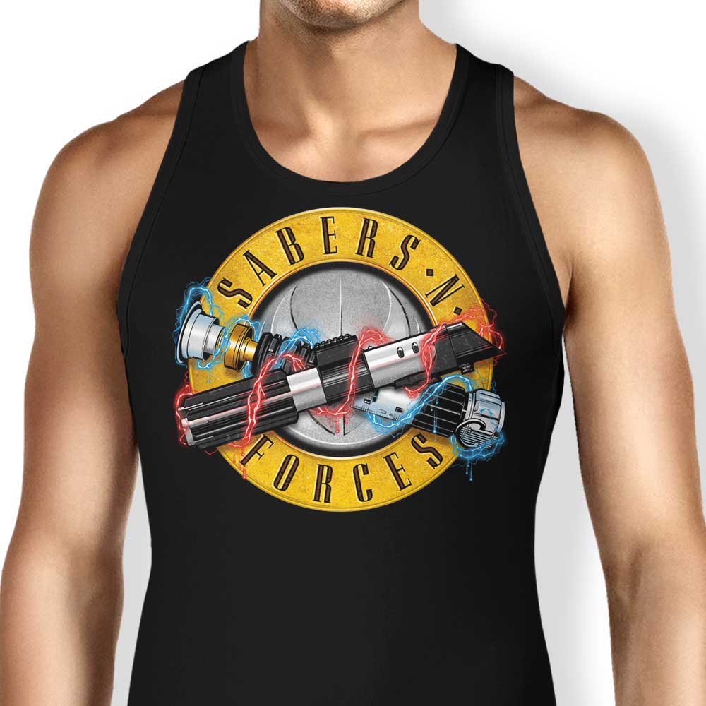 Sabers N' Forces Tank Top - Adult & Kids T-Shirts, Sweatshirts & Hoodies apparel design preview 1
