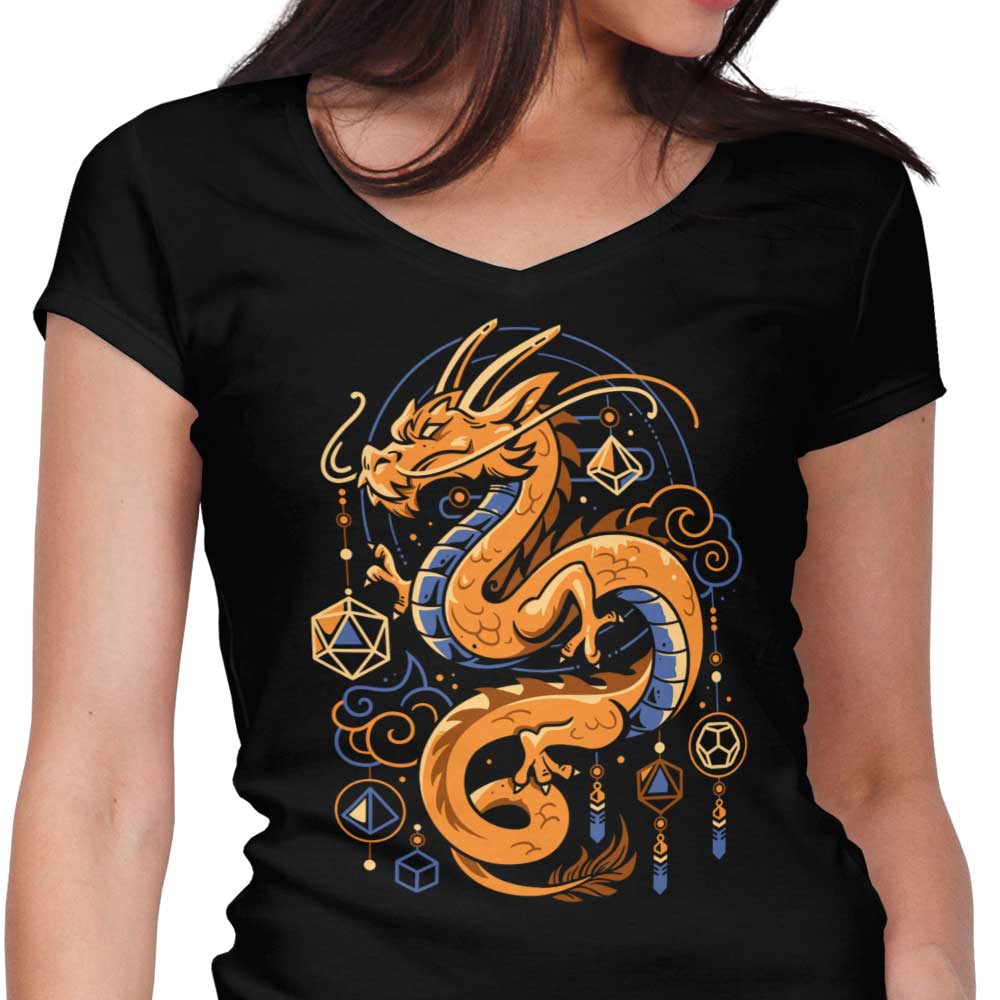 Sacred Dragon Keeper Women's V-Neck - Adult & Kids T-Shirts, Sweatshirts & Hoodies apparel design preview 1