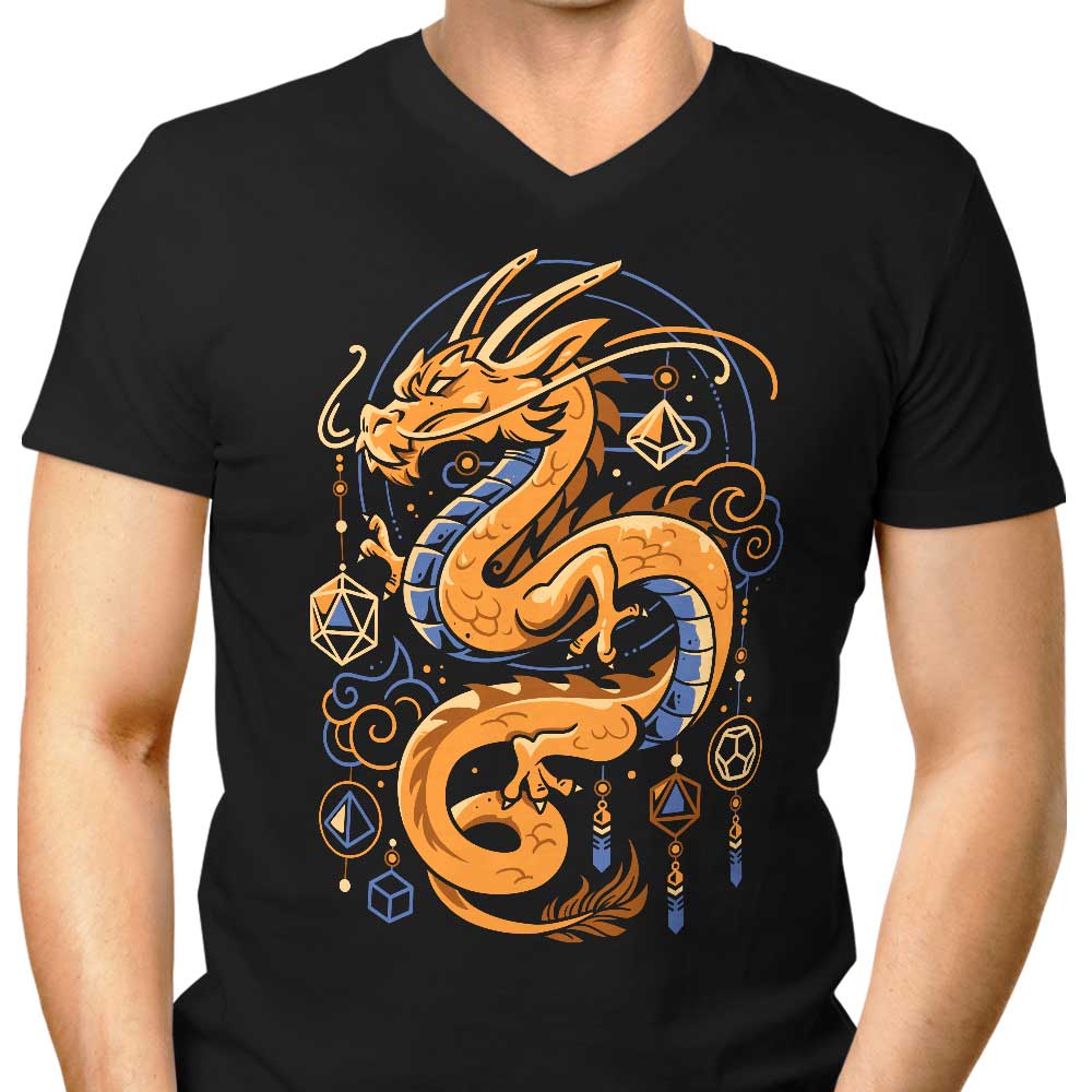 Sacred Dragon Keeper Men's V-Neck - Adult & Kids T-Shirts, Sweatshirts & Hoodies apparel design preview 1