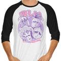 Sadgetables 3/4 Sleeve Raglan - Adult & Kids T-Shirts, Sweatshirts & Hoodies apparel design preview 1