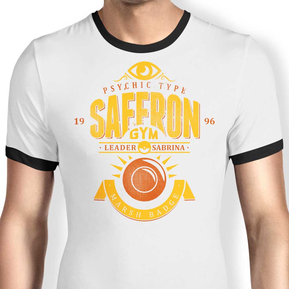 Saffron City Gym Ringer - Adult & Kids T-Shirts, Sweatshirts & Hoodies apparel design preview 1
