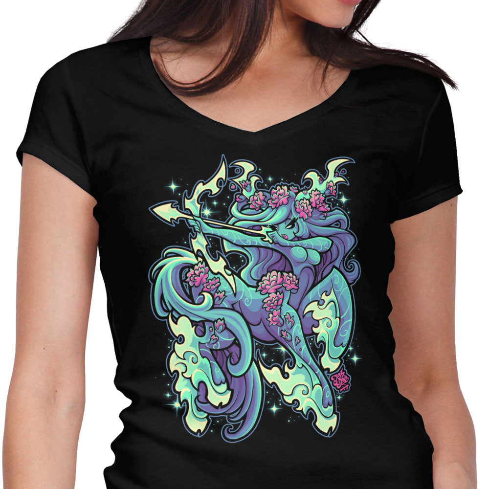 Sagittarius Women's V-Neck - Adult & Kids T-Shirts, Sweatshirts & Hoodies apparel design preview 1