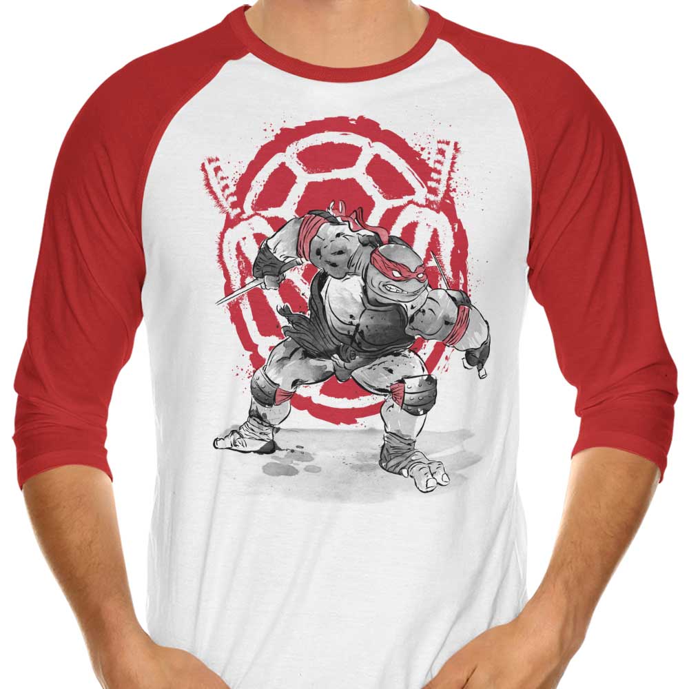 Sai Sumi-e 3/4 Sleeve Raglan - Adult & Kids T-Shirts, Sweatshirts & Hoodies apparel design preview 1
