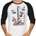Sailing with the Wind 3/4 Sleeve Raglan - Adult & Kids T-Shirts, Sweatshirts & Hoodies apparel design preview 1