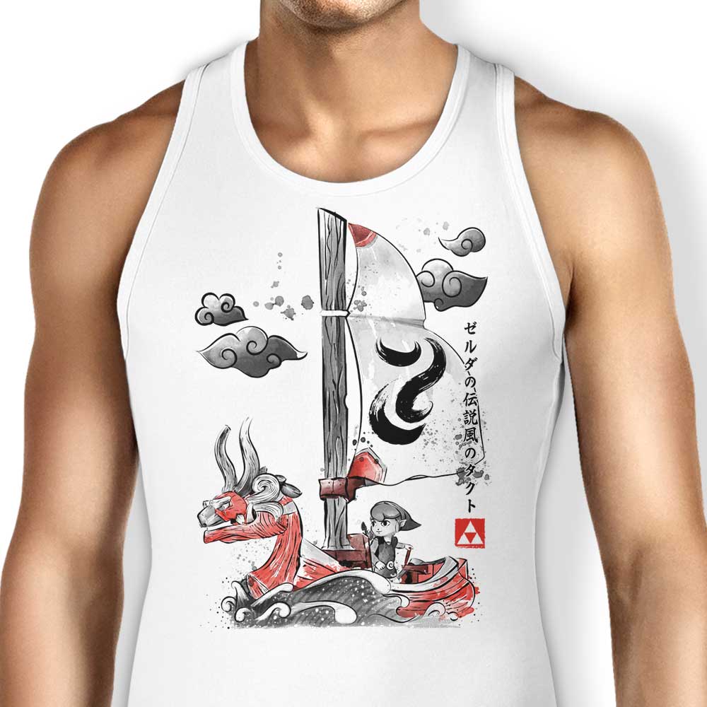 Sailing with the Wind Tank Top - Adult & Kids T-Shirts, Sweatshirts & Hoodies apparel design preview 1