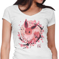 Sakura Eevee Women's V-Neck - Adult & Kids T-Shirts, Sweatshirts & Hoodies apparel design preview 1