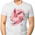 Sakura Eevee Men's V-Neck - Adult & Kids T-Shirts, Sweatshirts & Hoodies apparel design preview 1