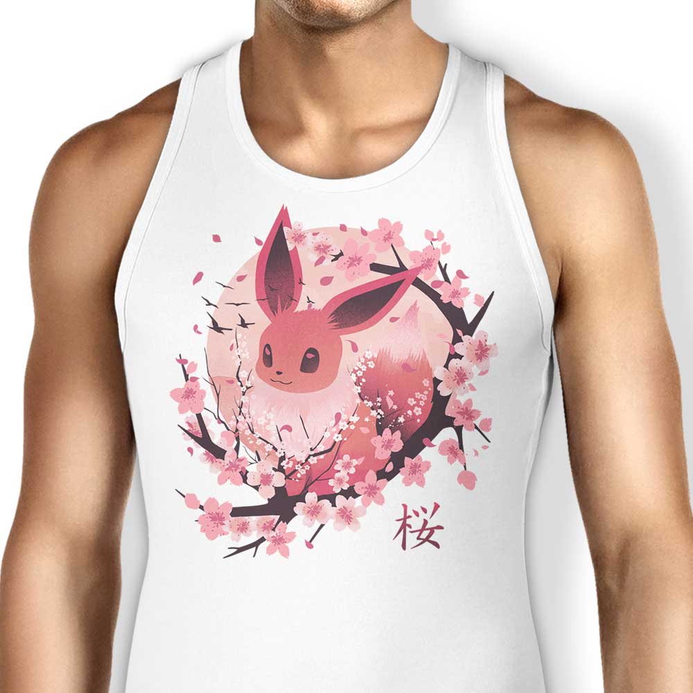 Sakura Eevee Tank Top - Adult & Kids T-Shirts, Sweatshirts & Hoodies apparel design preview 1
