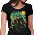 Salem Night Women's V-Neck - Adult & Kids T-Shirts, Sweatshirts & Hoodies apparel design preview 1