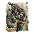 Samurai Hunter Coasters - Adult & Kids T-Shirts, Sweatshirts & Hoodies apparel design preview 1