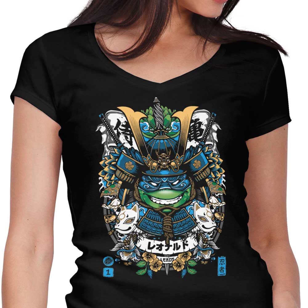 Samurai Leader Women's V-Neck - Adult & Kids T-Shirts, Sweatshirts & Hoodies apparel design preview 1